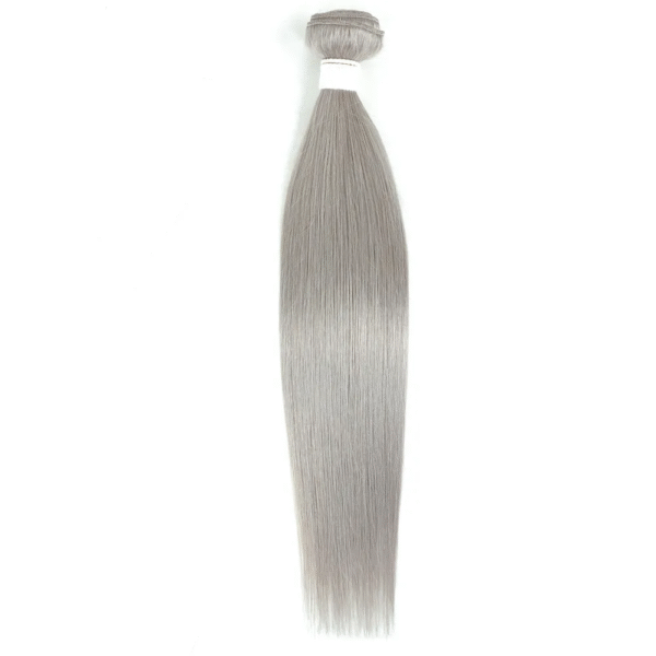 Virgin Hair Natural Straight Grey Hair Bundles - Image 2
